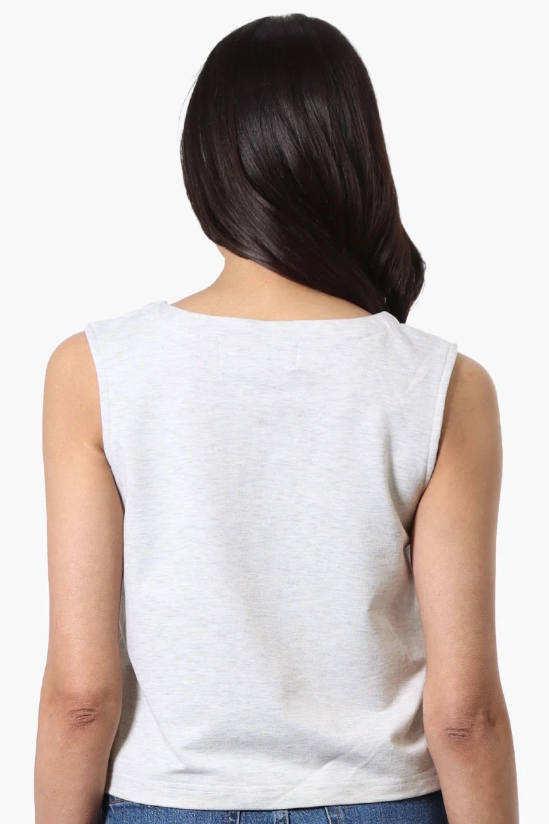 Sport Button Down V-Waistcoat Vest - Grey - Image 3