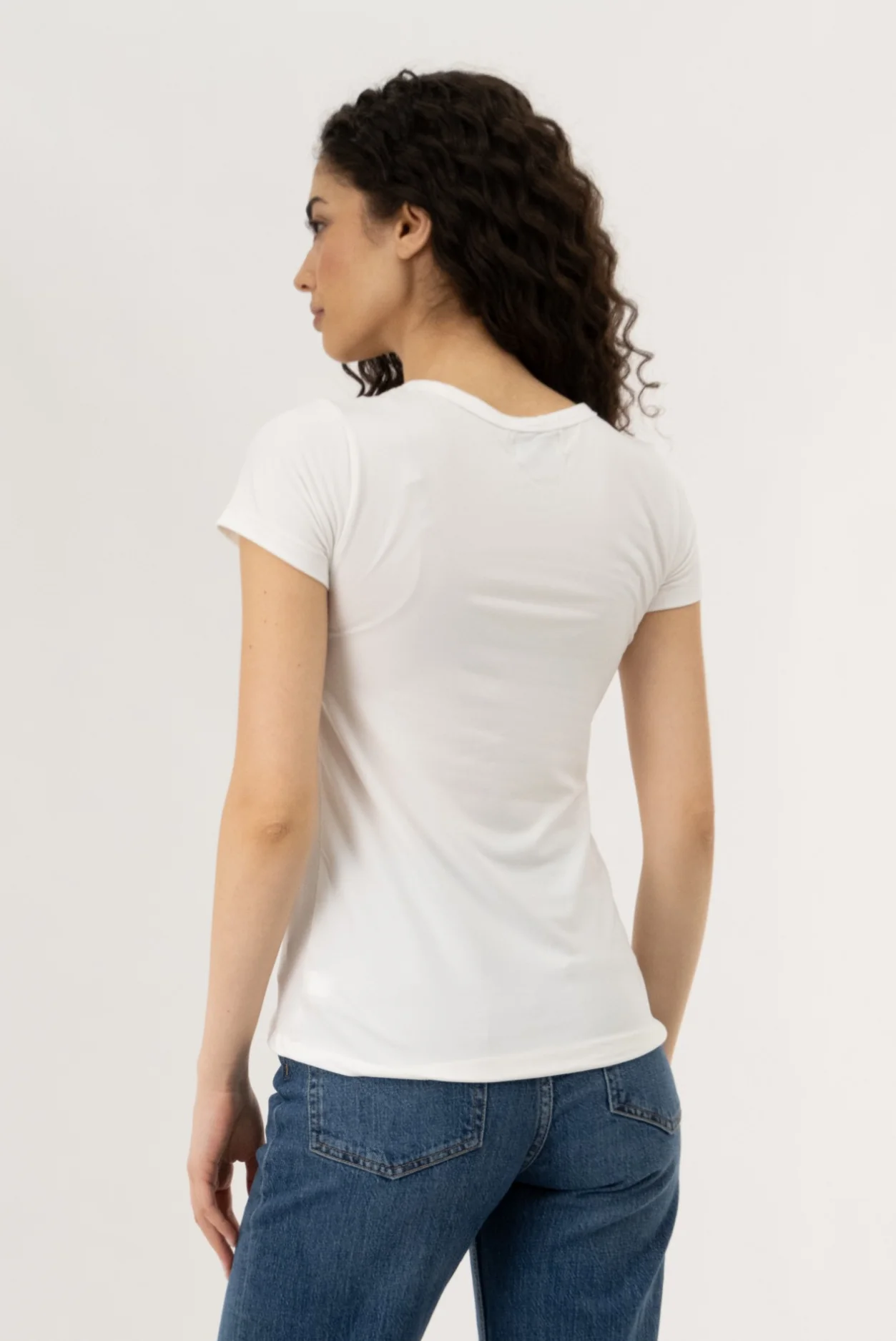 Henley With Zipper Tee - White - Image 3