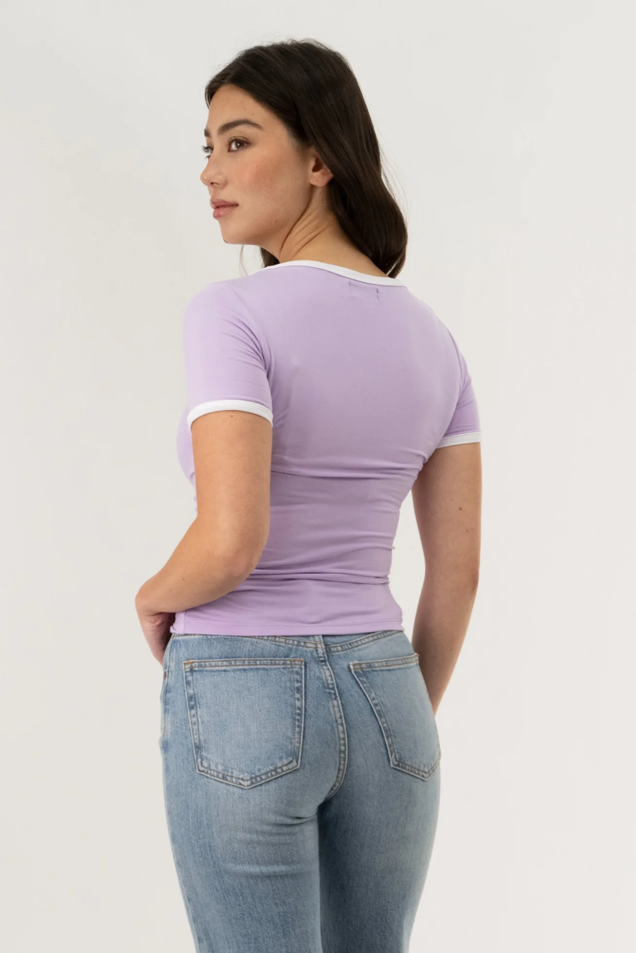 Crewneck Tee - Lavender - Image 3