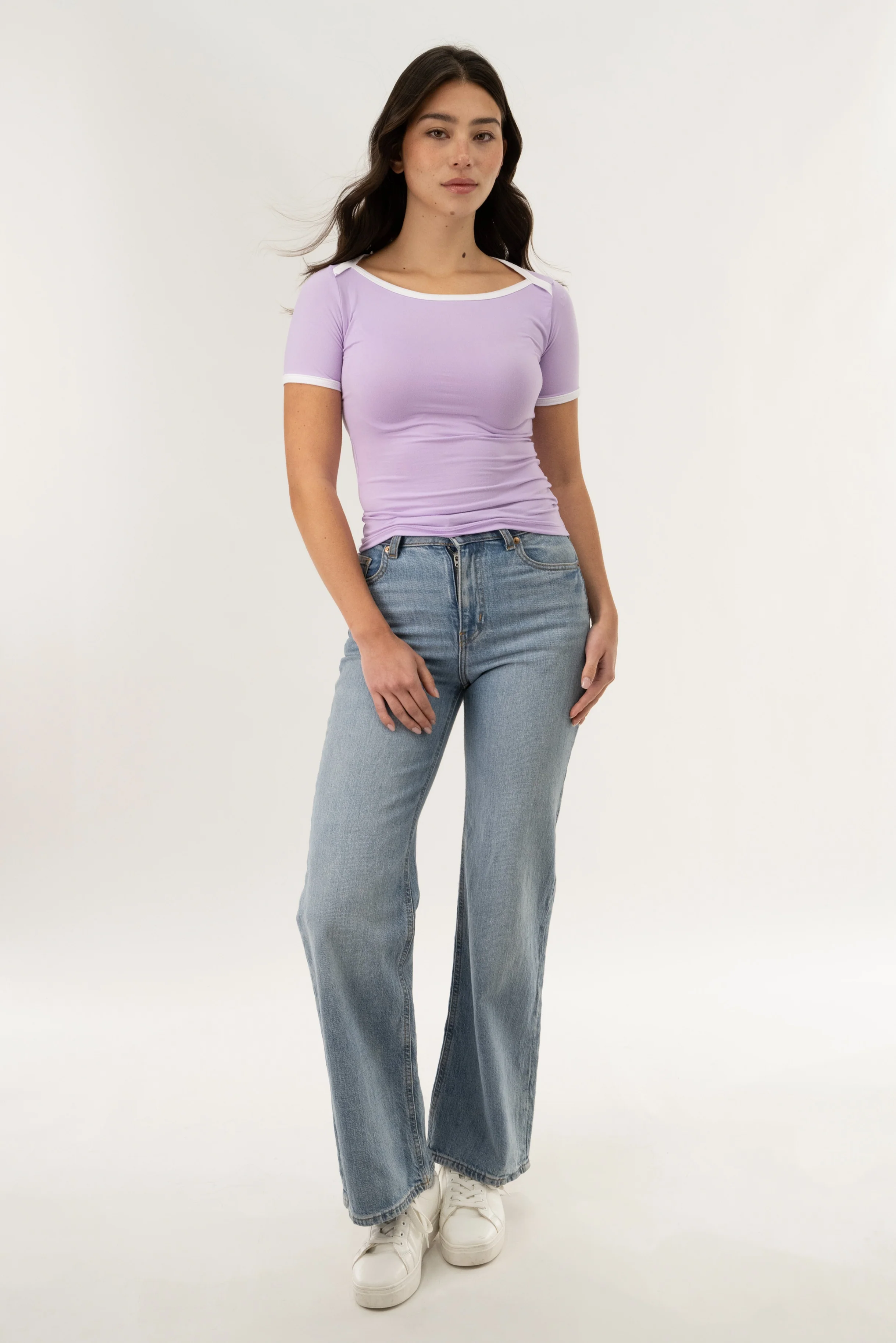 Crewneck Tee - Lavender - Image 5