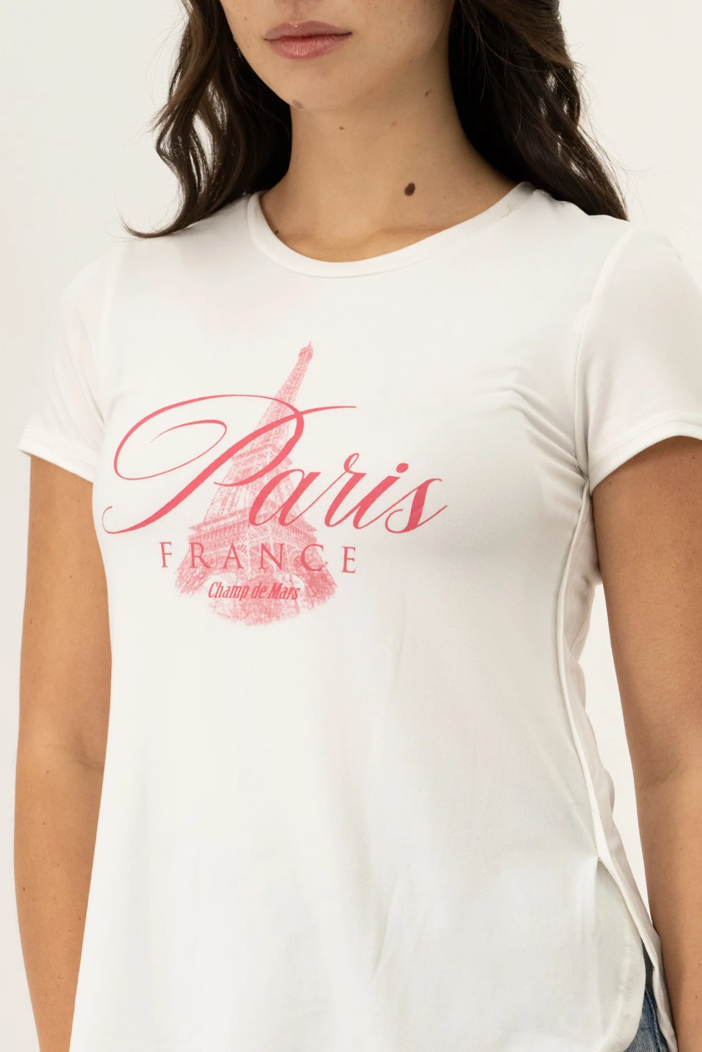 Crewneck Paris Tee - White - Image 4