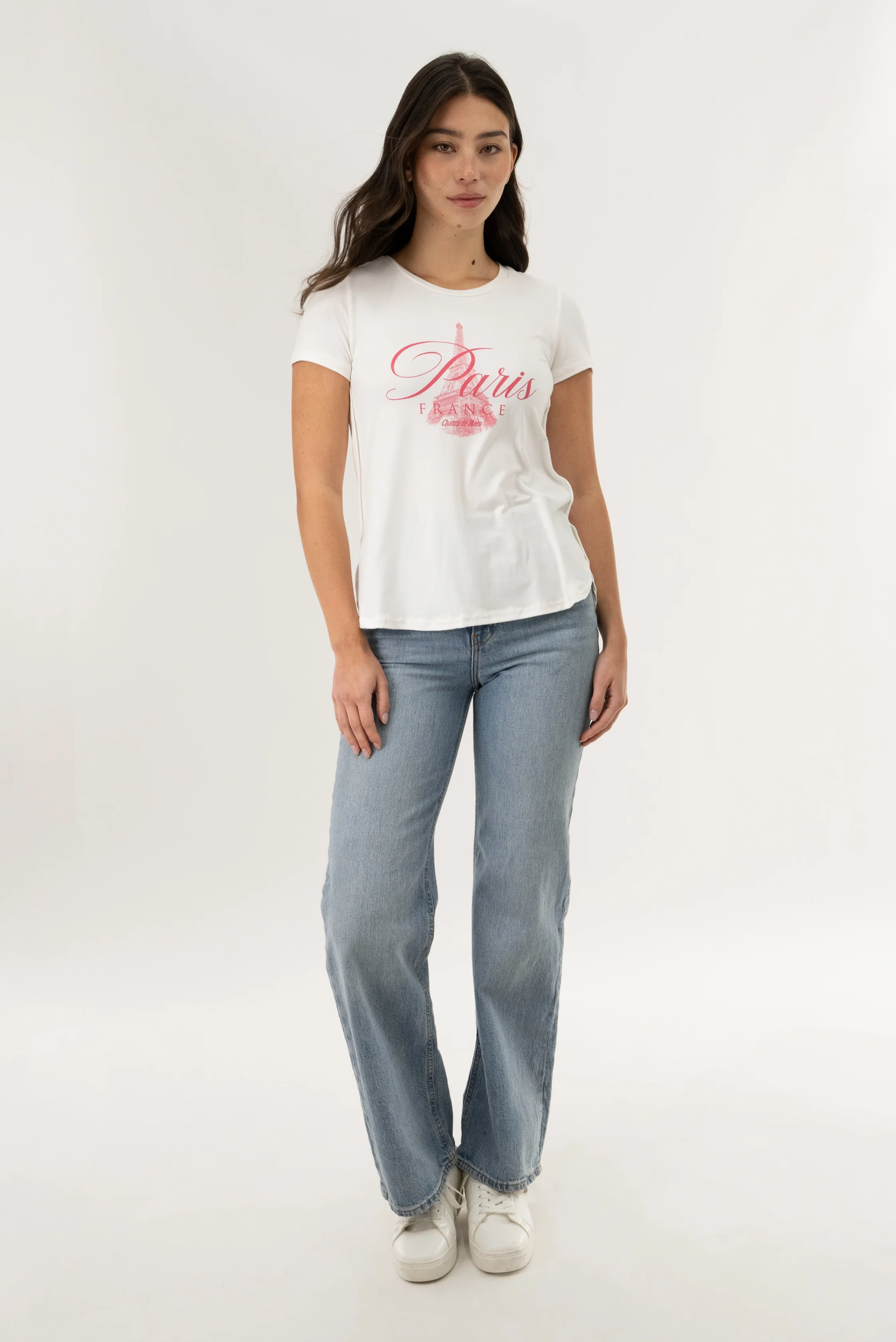 Crewneck Paris Tee - White - Image 5