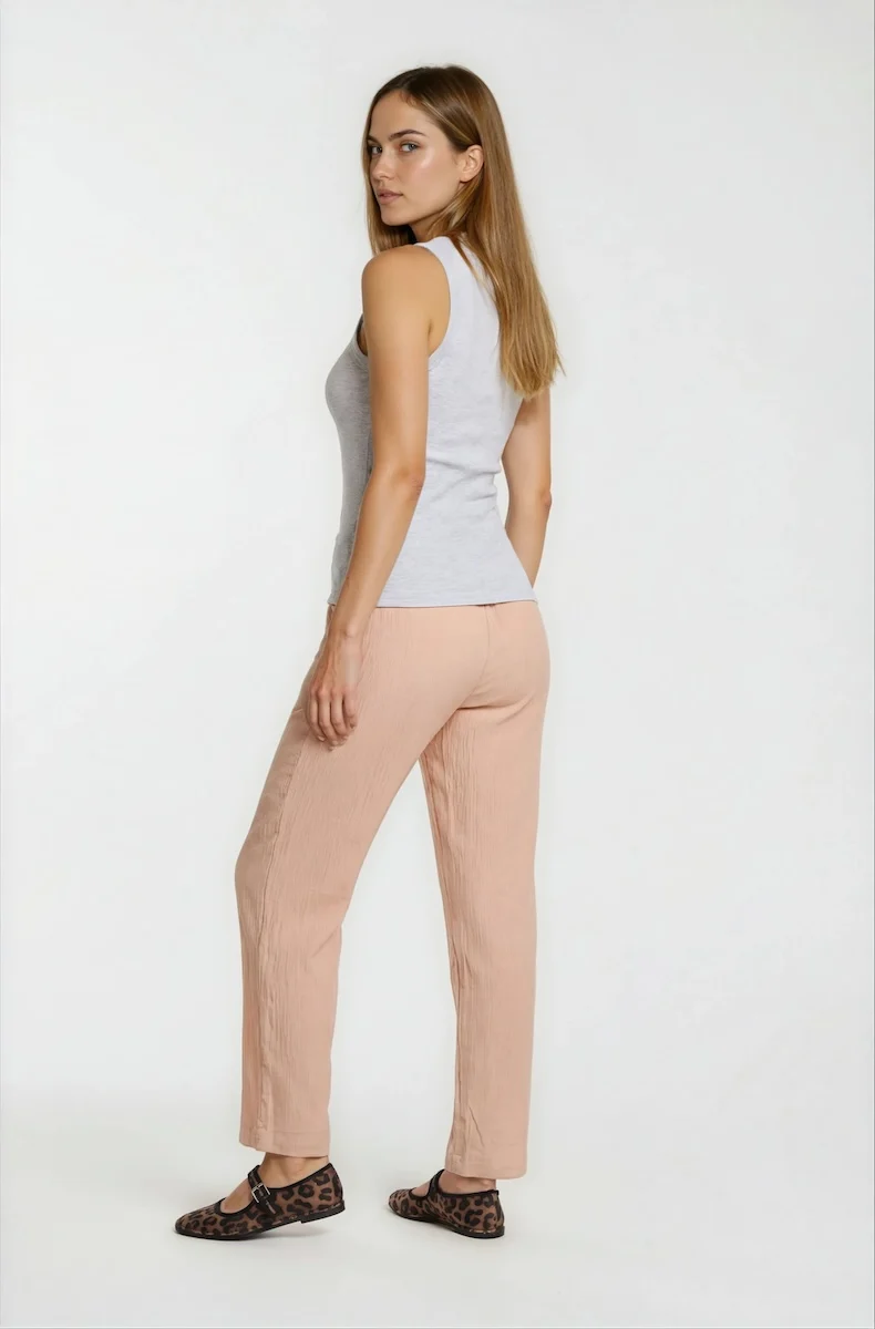 Drawstring Everyday Pants - Blush - Image 2