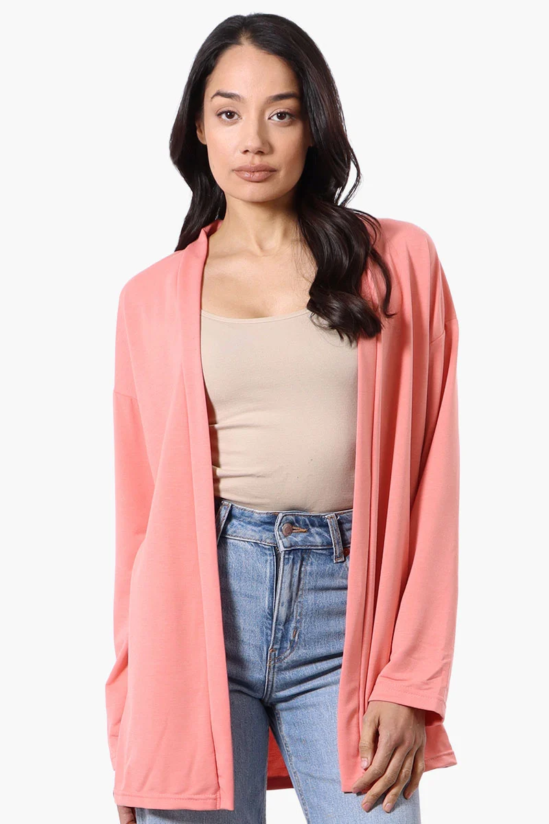 Sport Long Sleeve Wrap Cardigan - Pink