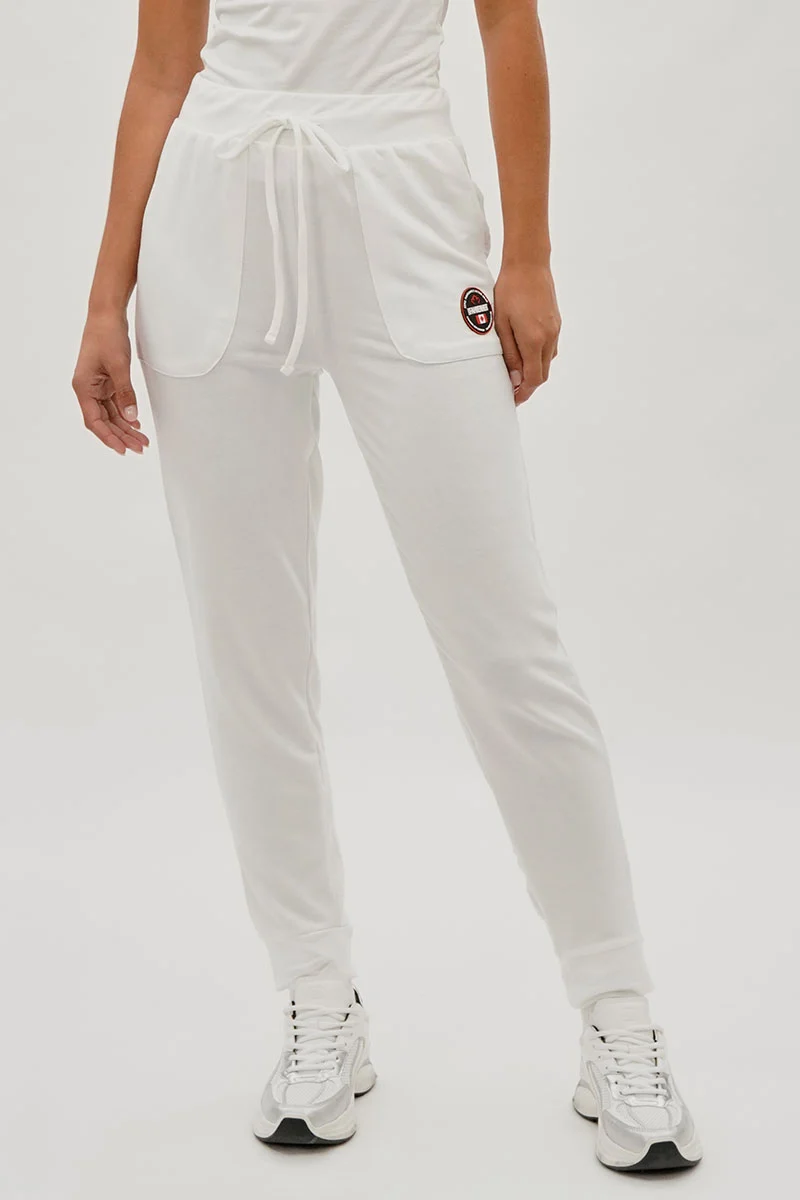 Drawstring Sweatpants - White