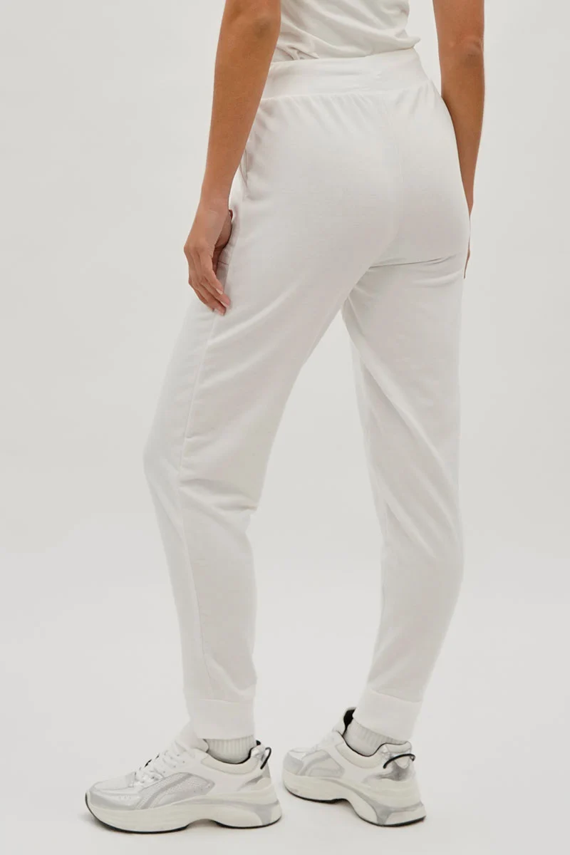 Drawstring Sweatpants - White - Image 3