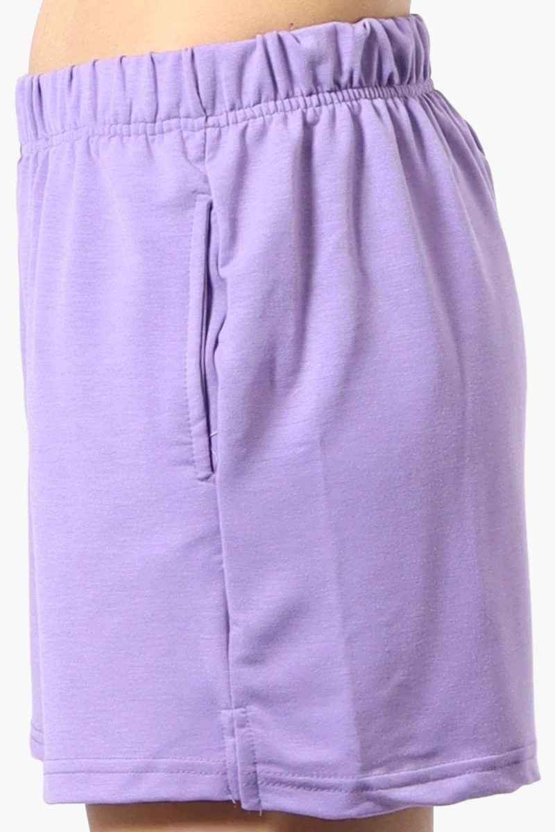 Sport Basic French Terry Shorts - Lavender - Image 2