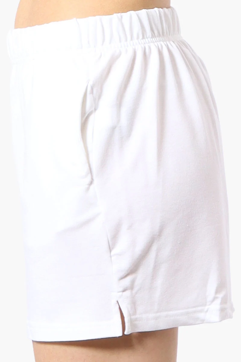 Sport Basic French Terry Shorts - White - Image 2