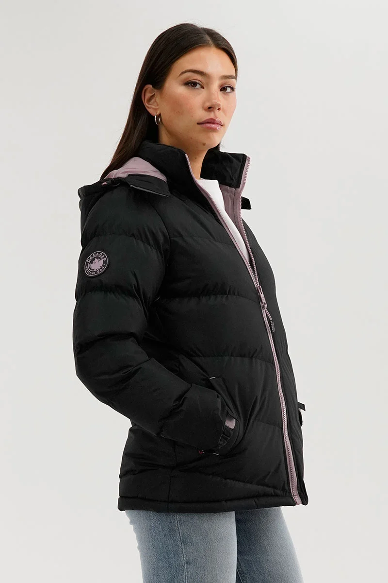 Chevron Bomber Jacket - Black - Image 2