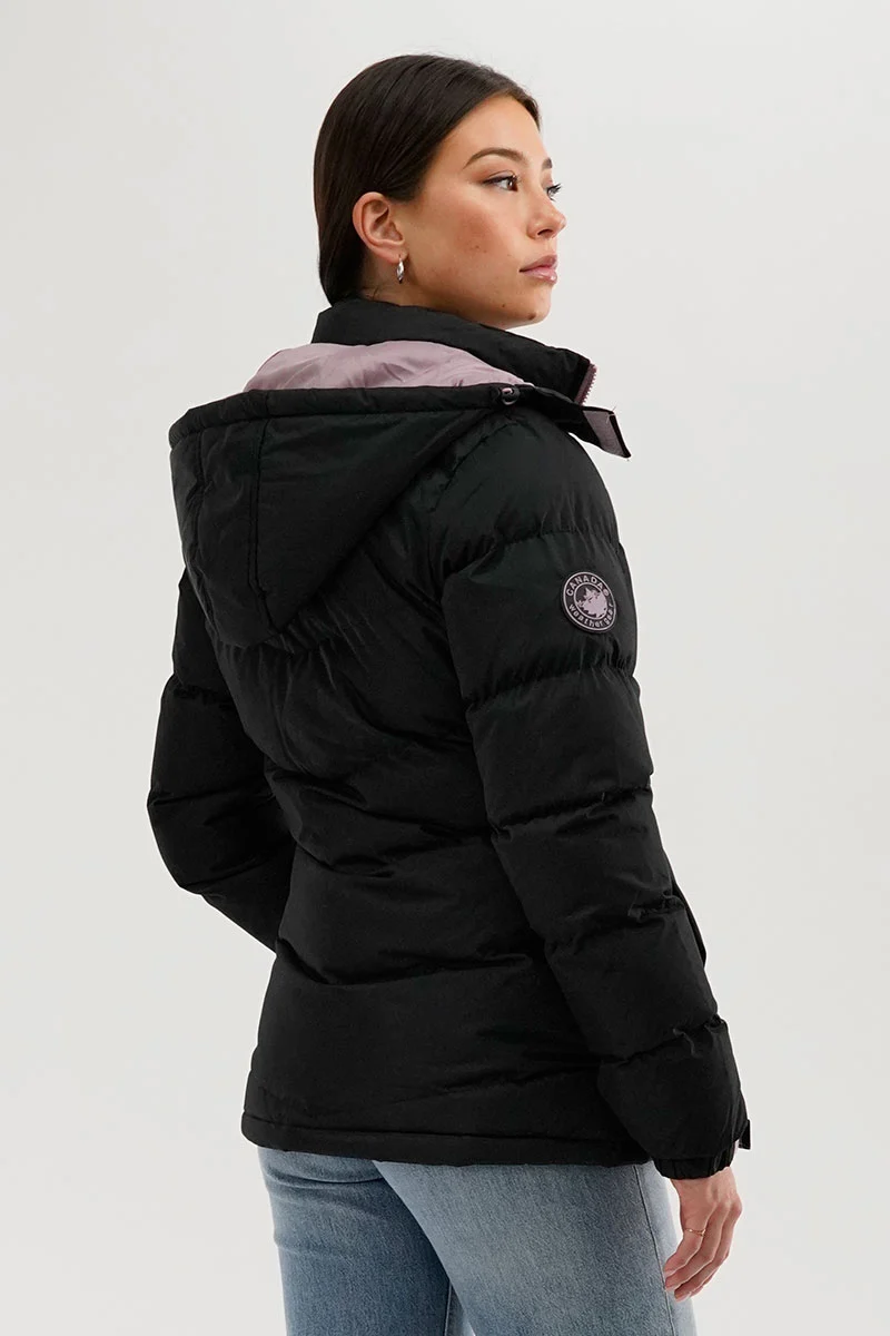 Chevron Bomber Jacket - Black - Image 3