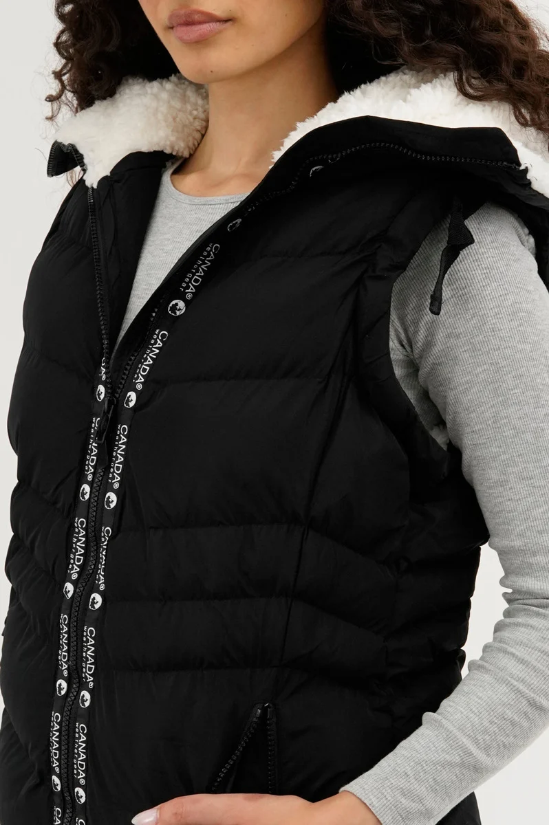Zip Off Sleeve Bomber Jacket - Black - Image 4