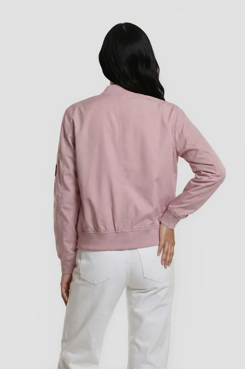 Classic Ripstop Bomber Jacket - Blush - Image 2