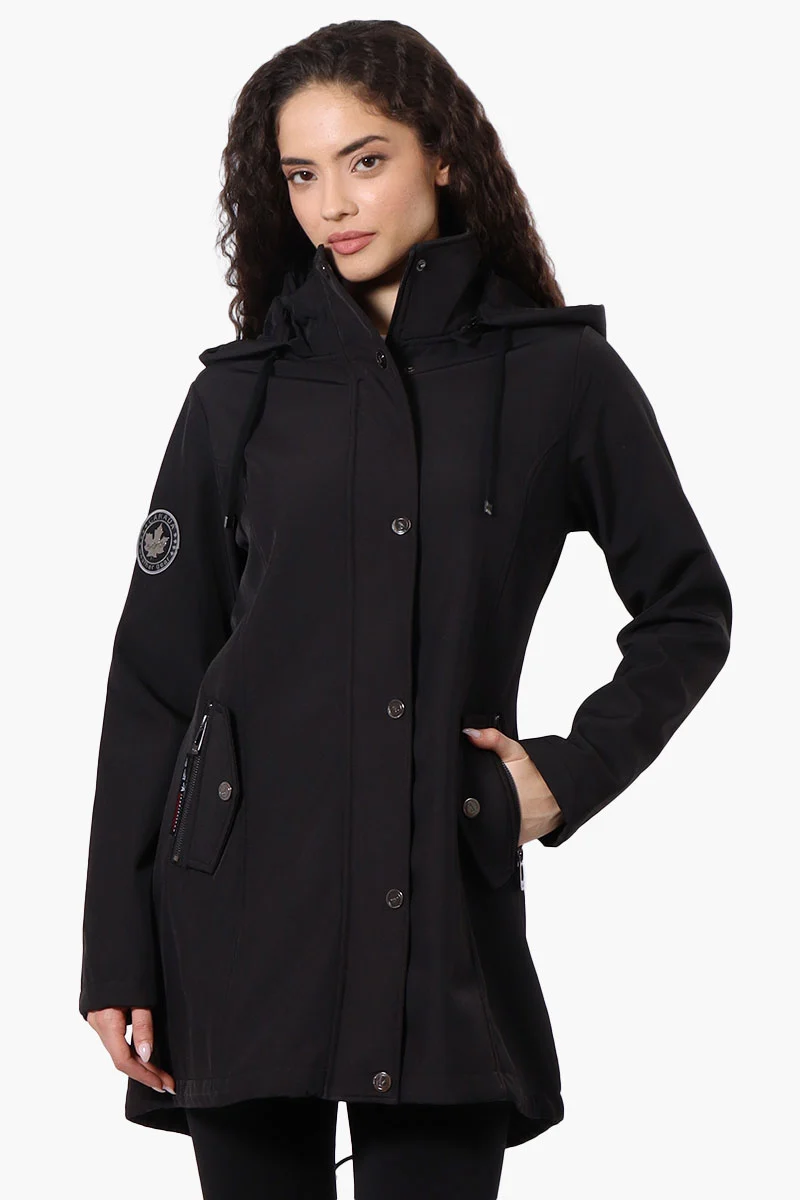 Hooded Soft Shell Lightweight Jacket - Black