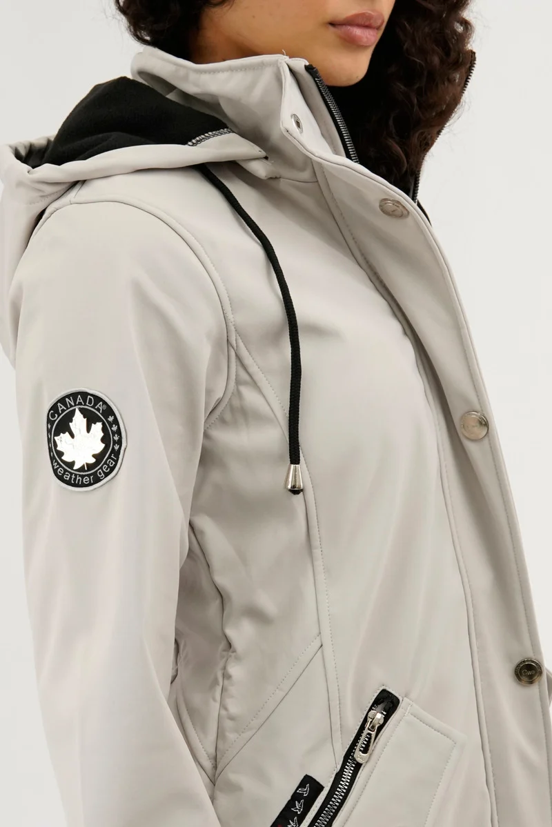 Soft Shell Lightweight Jacket - Cream - Image 4
