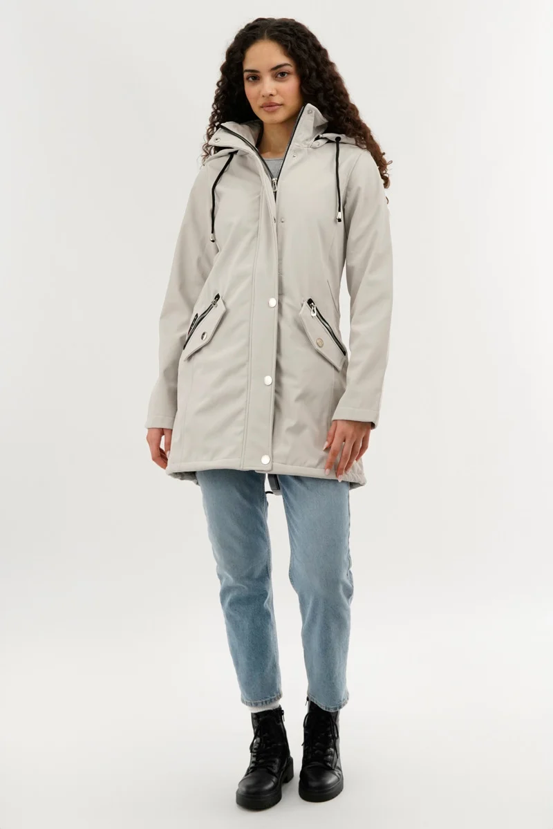 Soft Shell Lightweight Jacket - Cream - Image 5