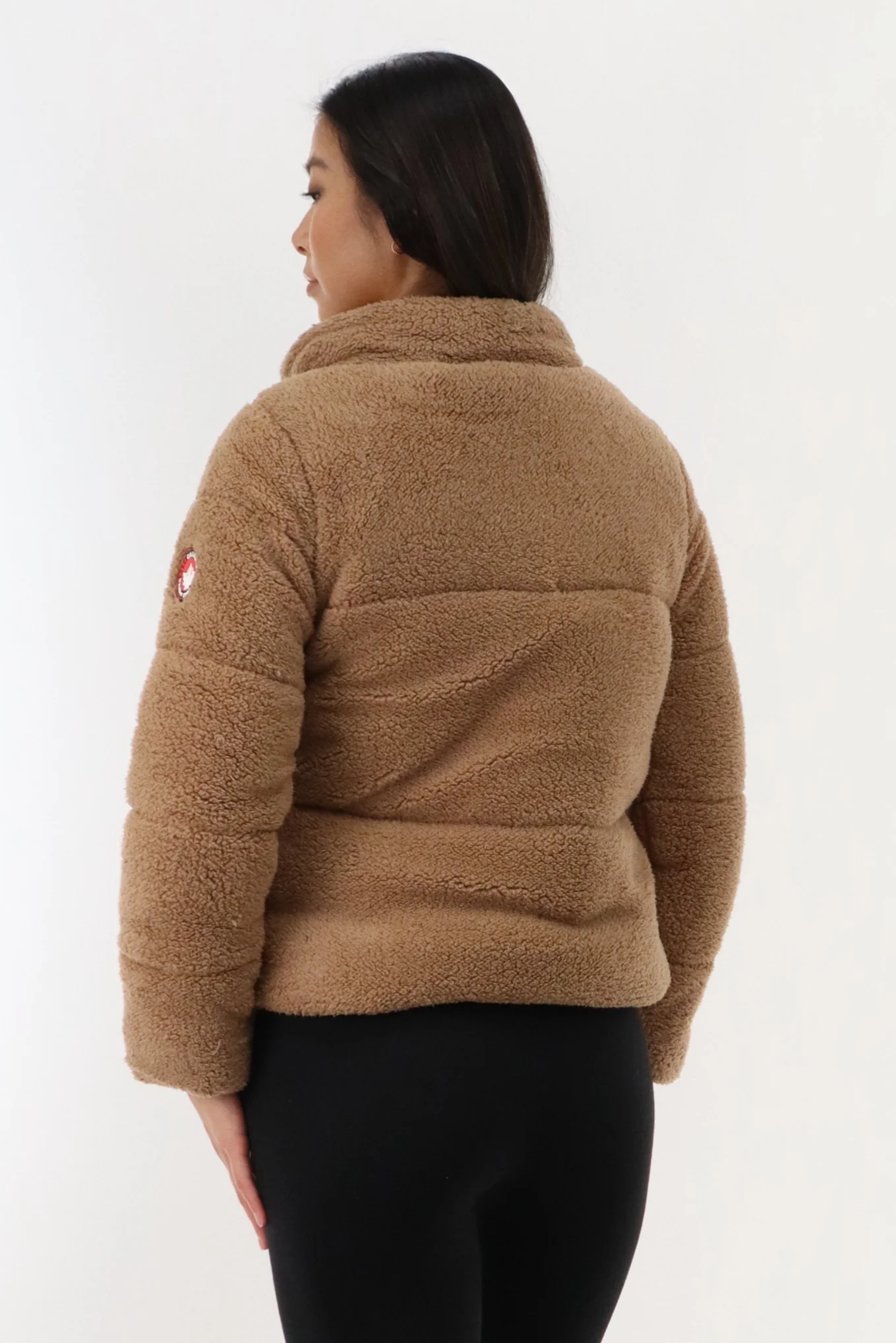 Sherpa Bomber Jacket - Camel - Image 3