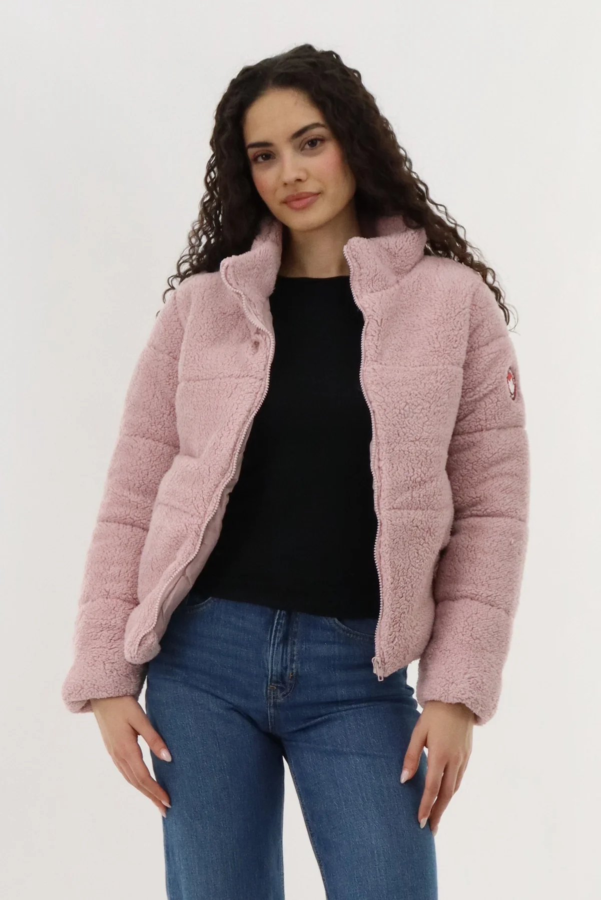 Sherpa Bomber Jacket - Pink