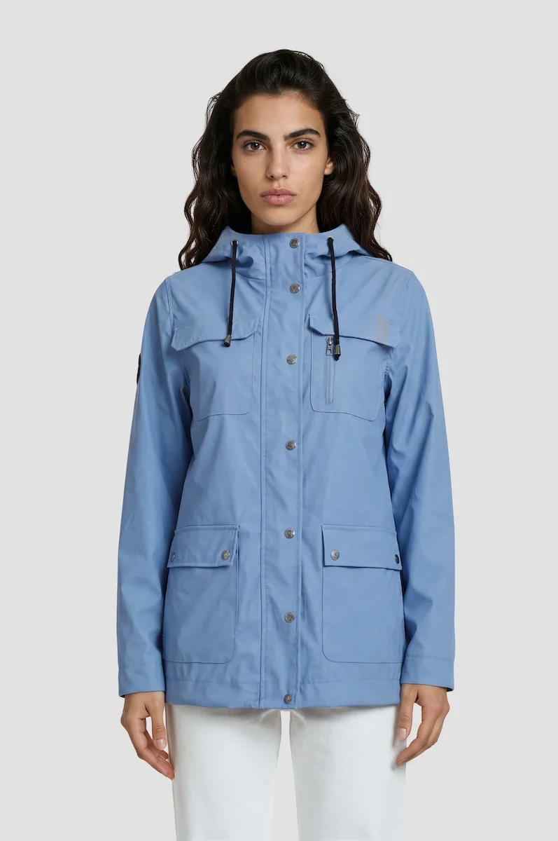 Lightweight Reflective Rain Jacket - Blue