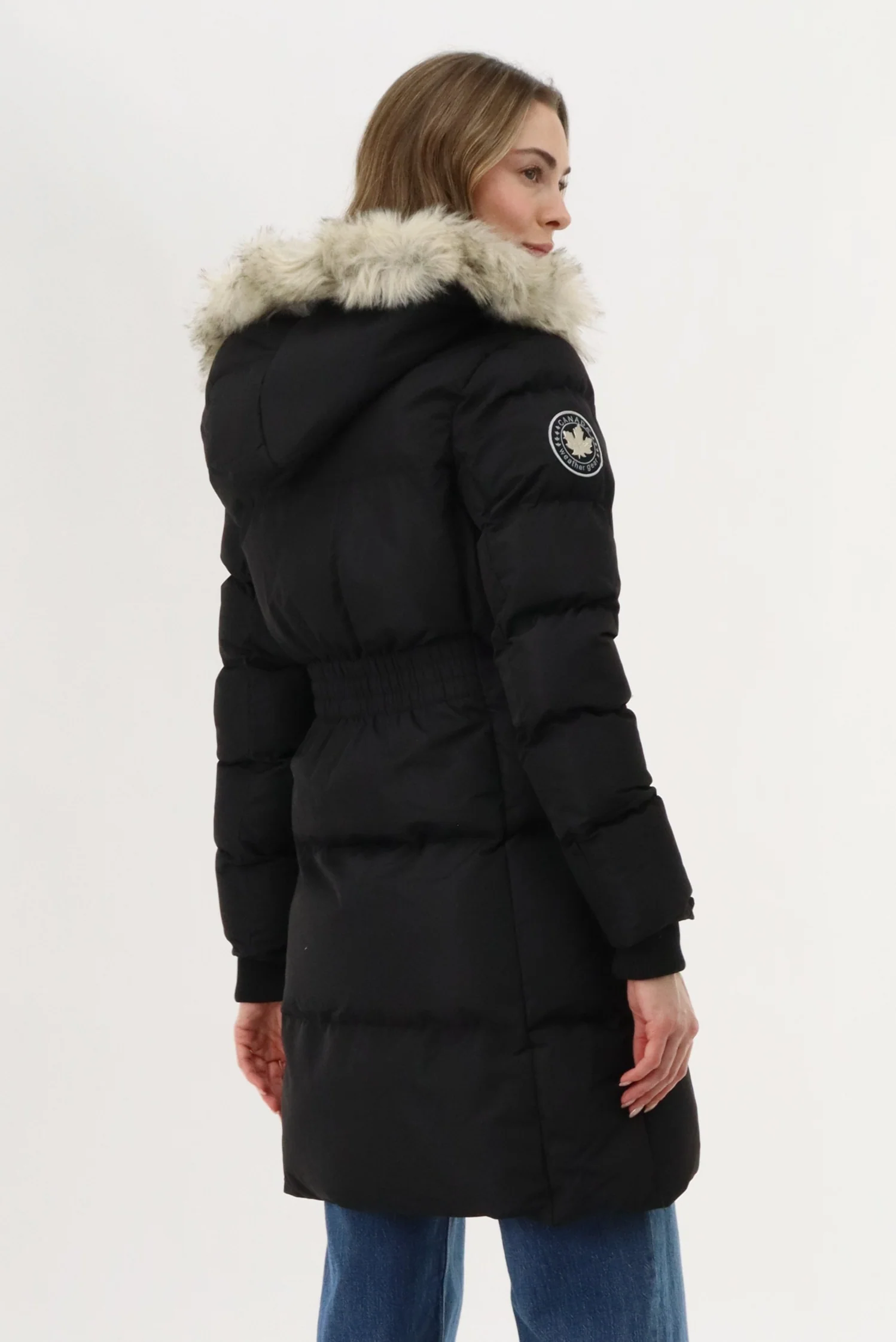 Puffer Parka Jacket - Black - Image 3