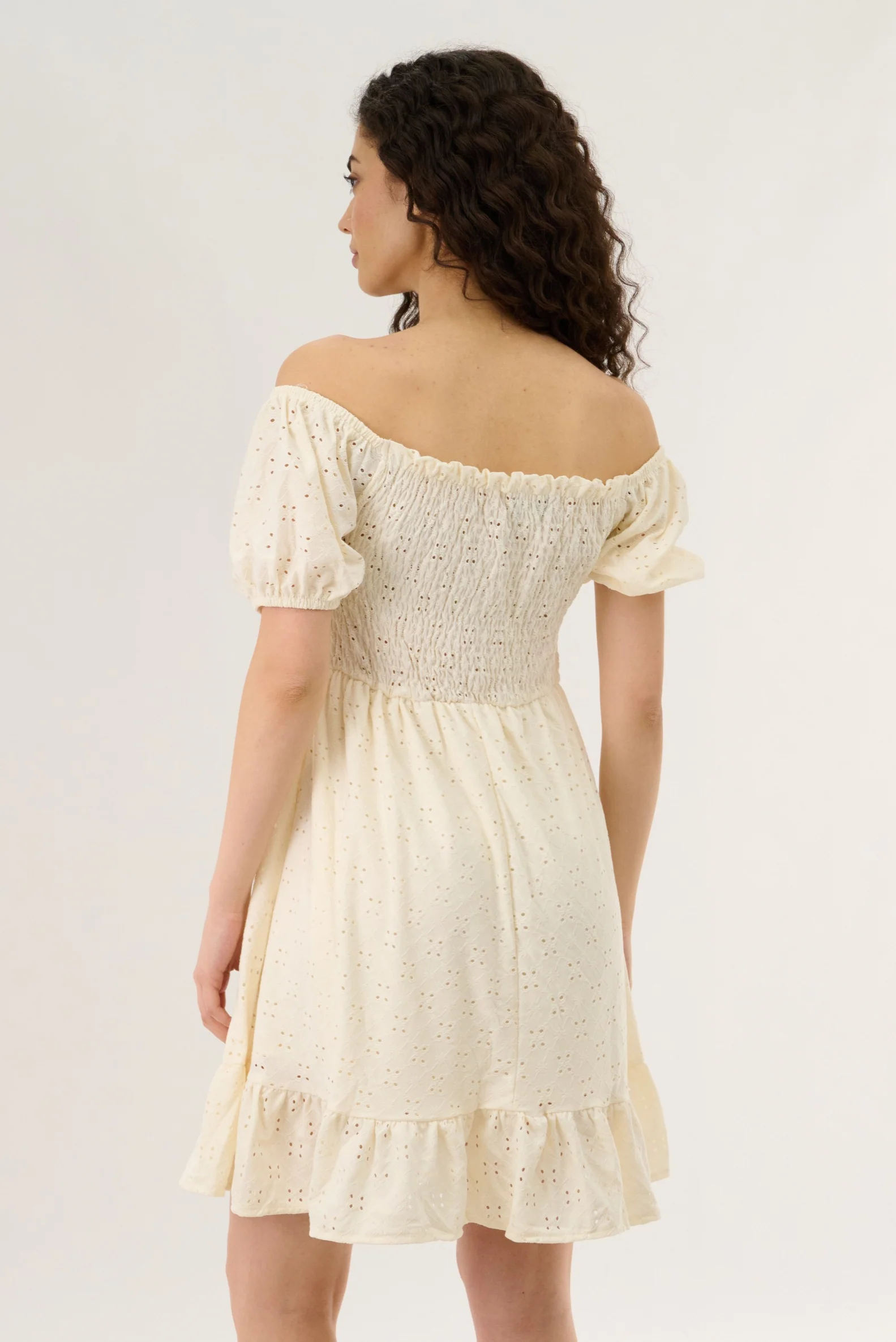 Smock Dress - Cream - Image 3