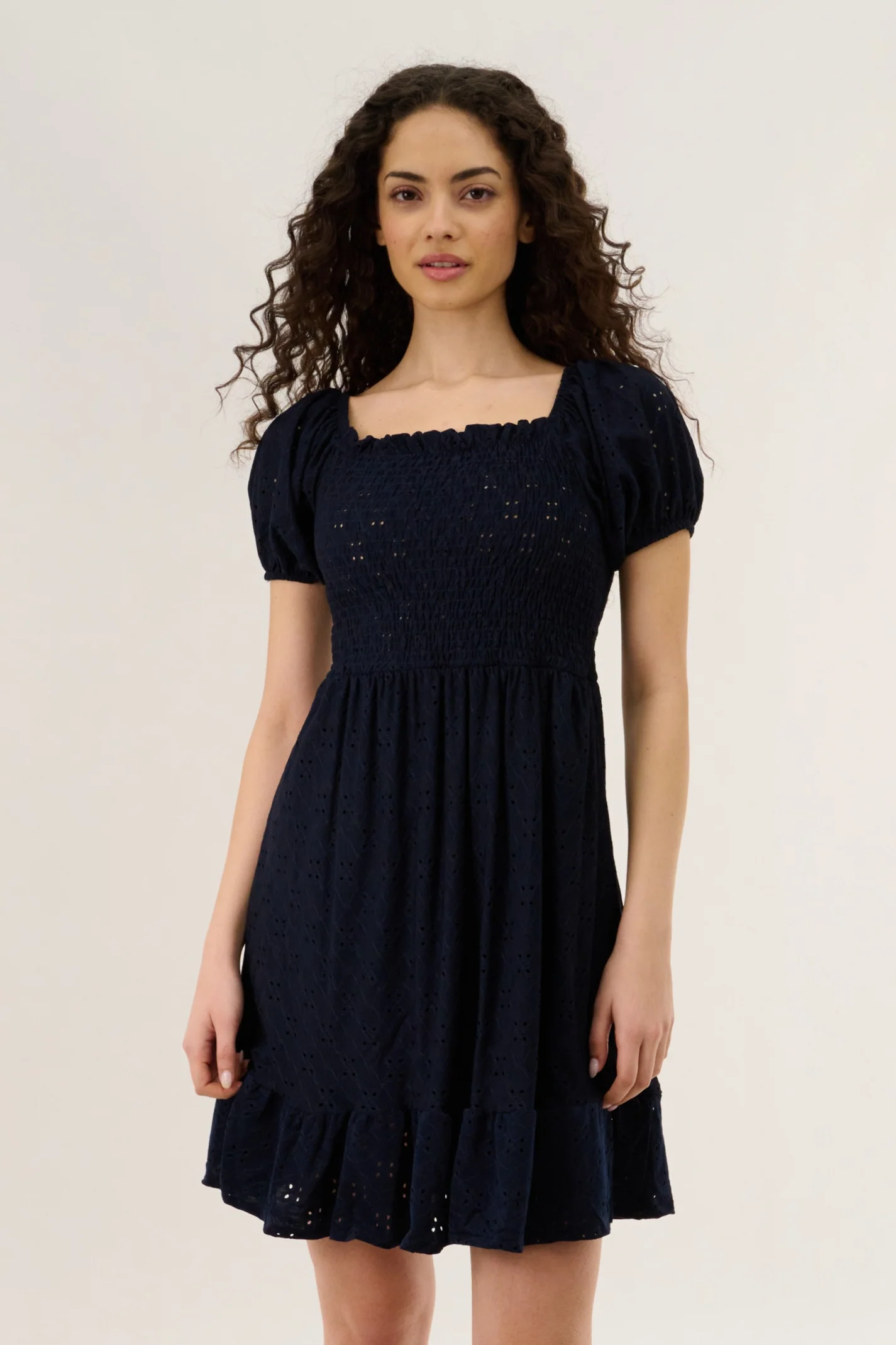 Smock Dress - Navy
