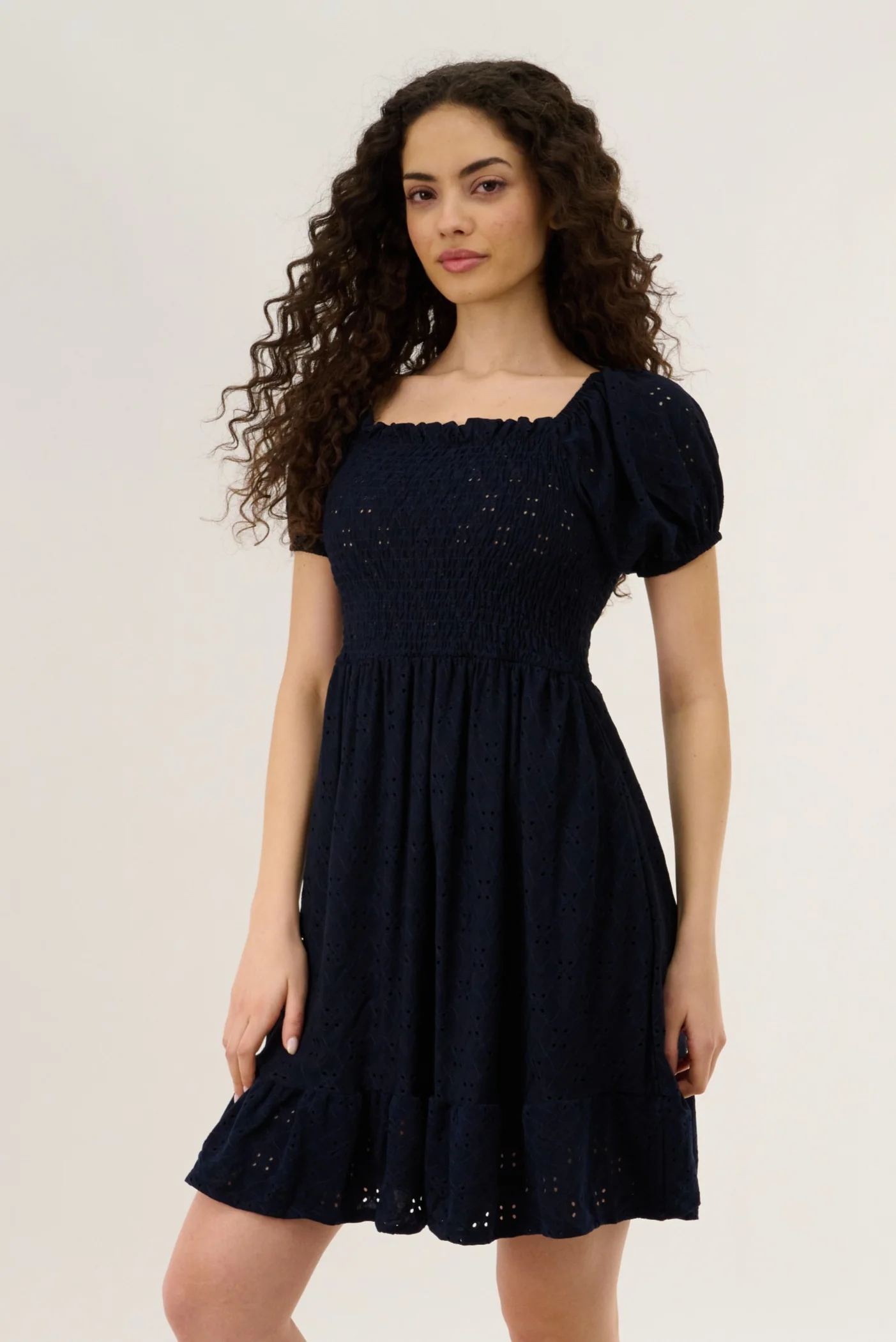 Smock Dress - Navy - Image 2