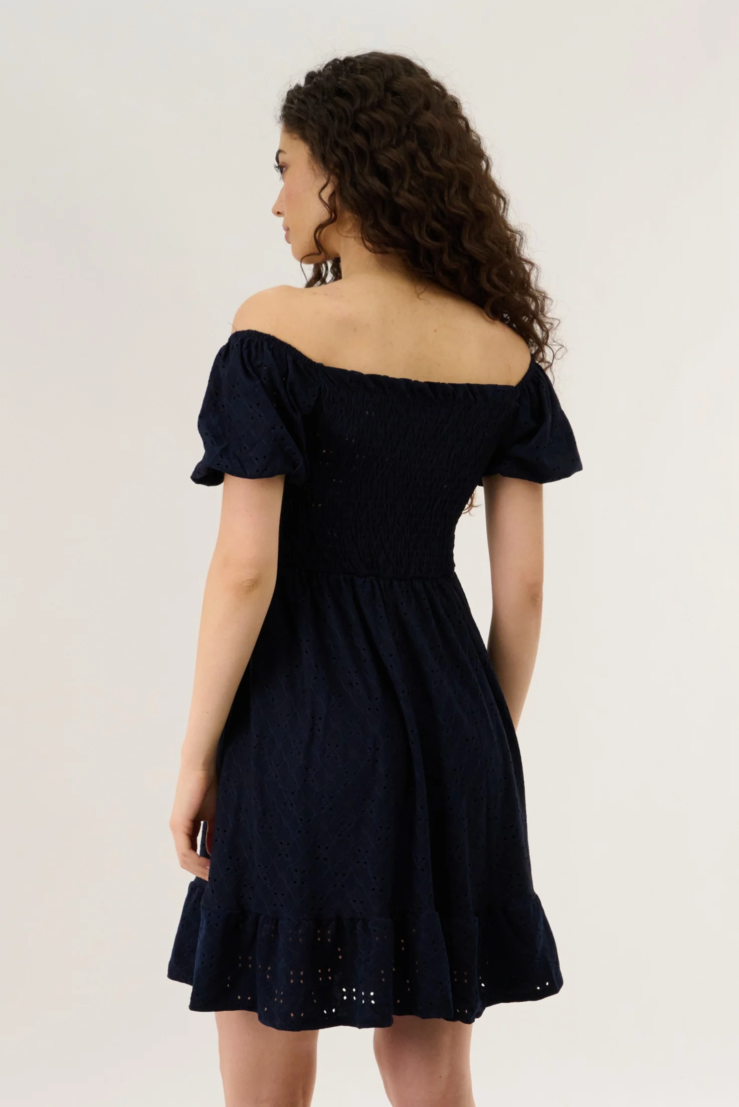 Smock Dress - Navy - Image 3