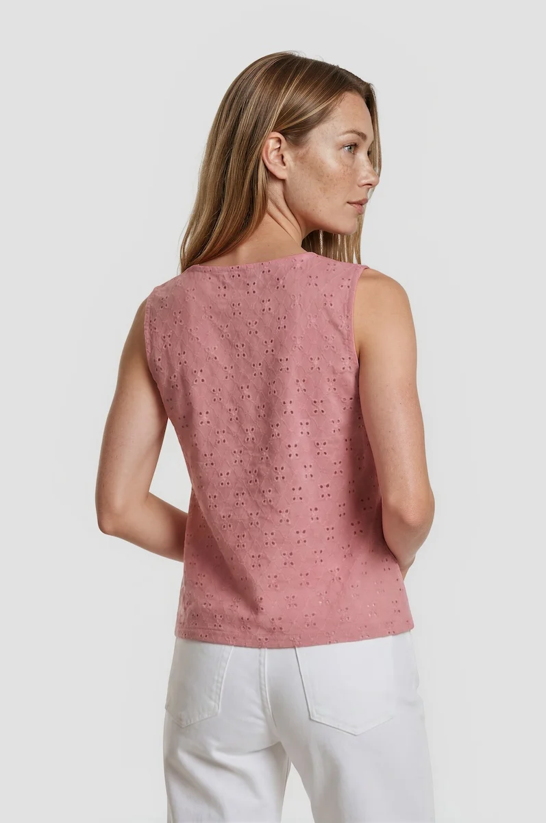 Cowl Neck Top - Pink - Image 2