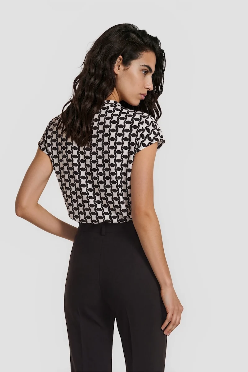 Cap Sleeve Top - White - Image 2