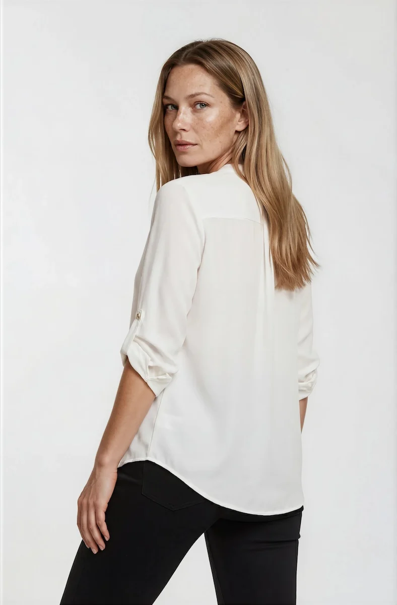 Open Front Cardigan - White - Image 2