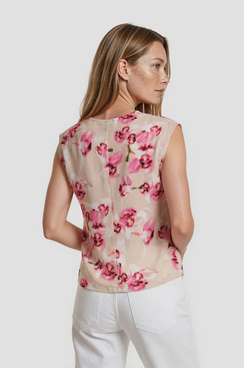 Basic Printed Tee - Blush - Image 2