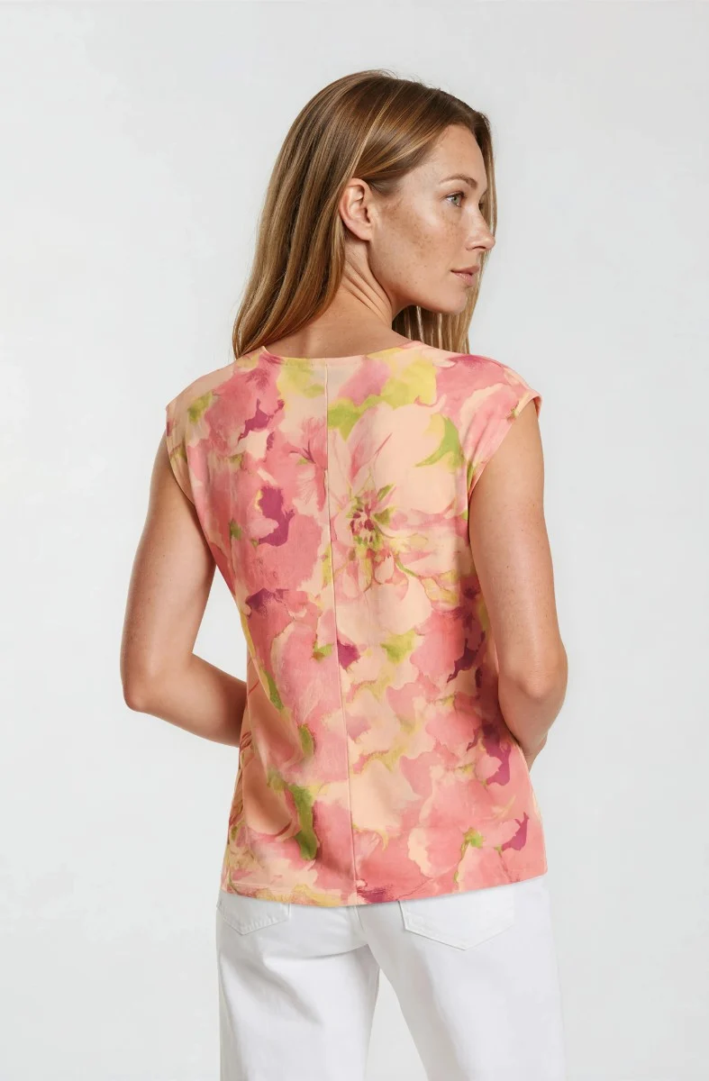 Basic Printed Tee - Blush - Image 2