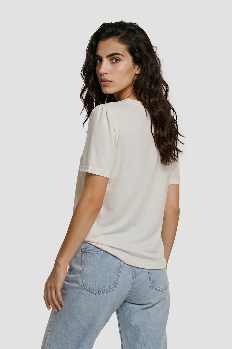 Half Button Up Shirt - White - Image 2