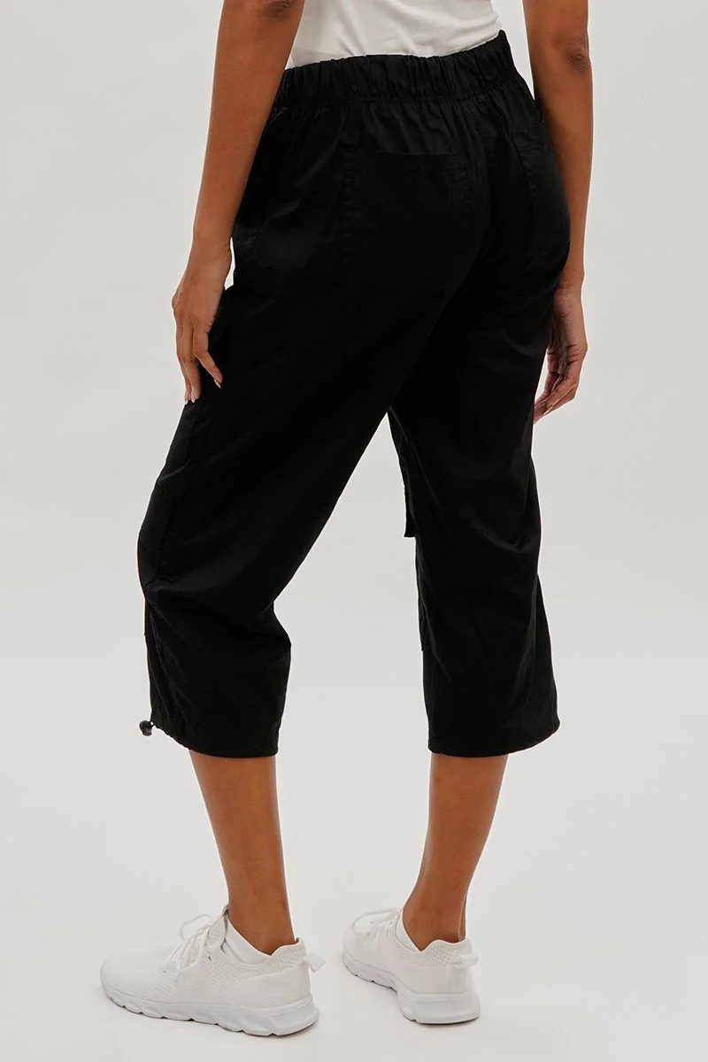 Utility Cargo Capris - Black - Image 3