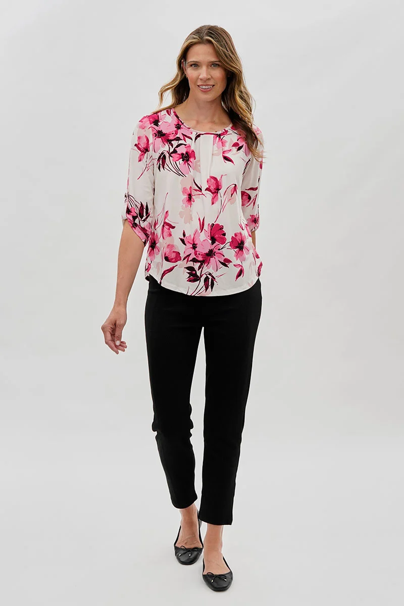 High Waisted Ankle Pants - Black - Image 5