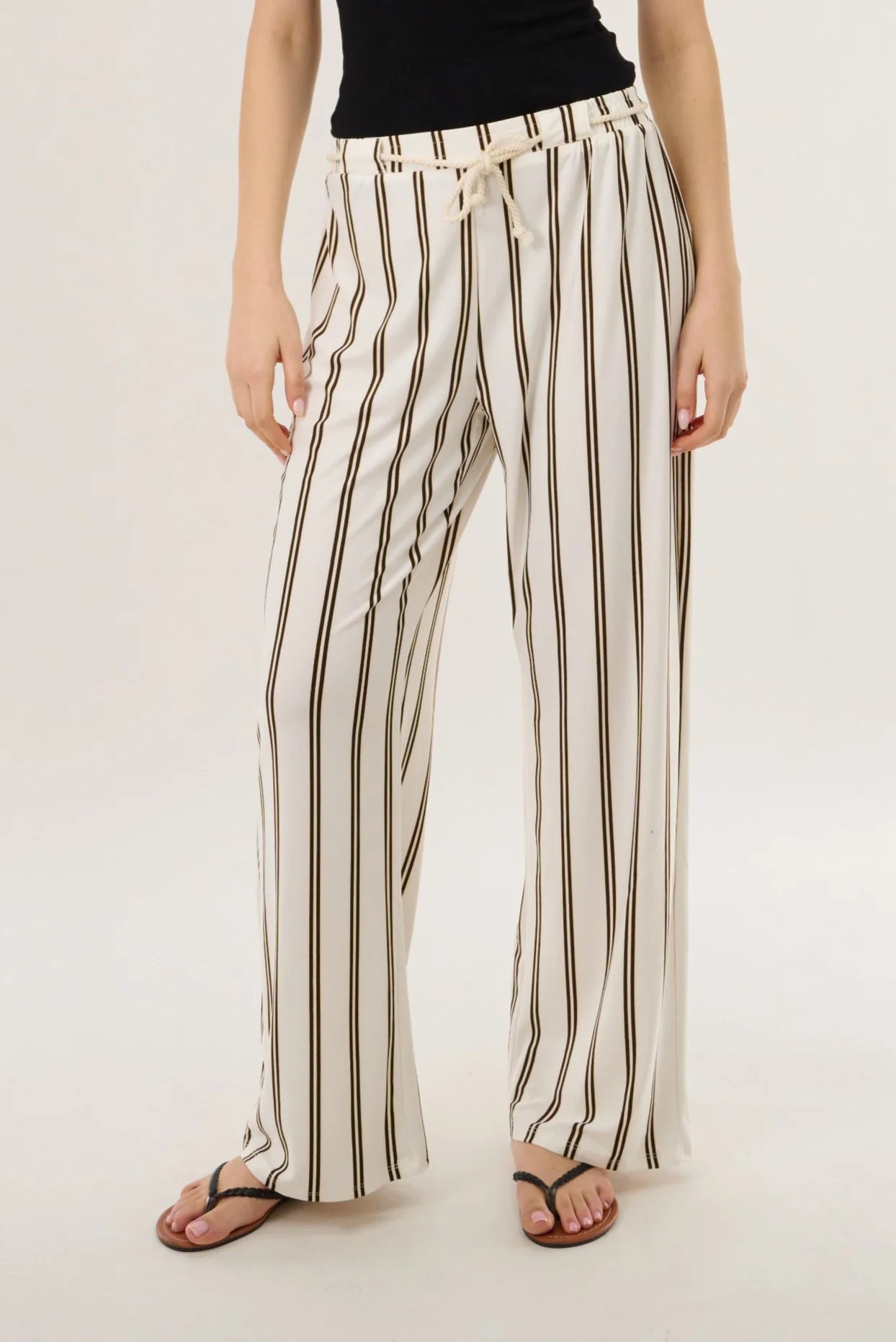 Belted Pants - Brown
