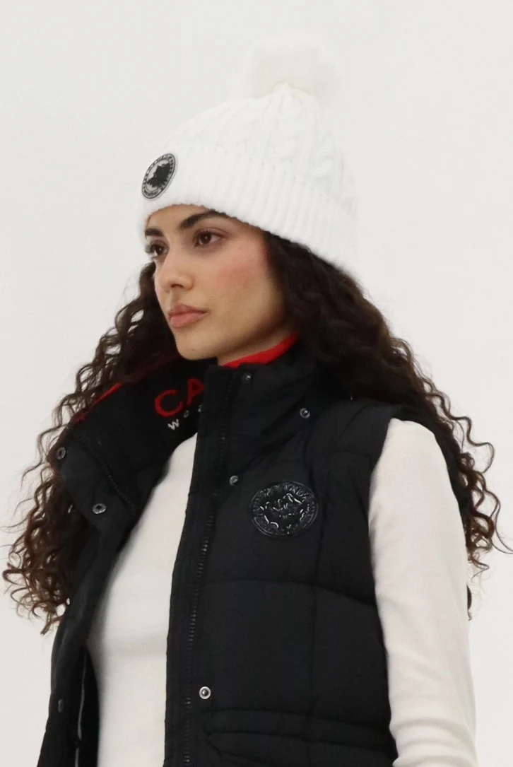 Gloves and Cable Knit Hat - White - Image 2