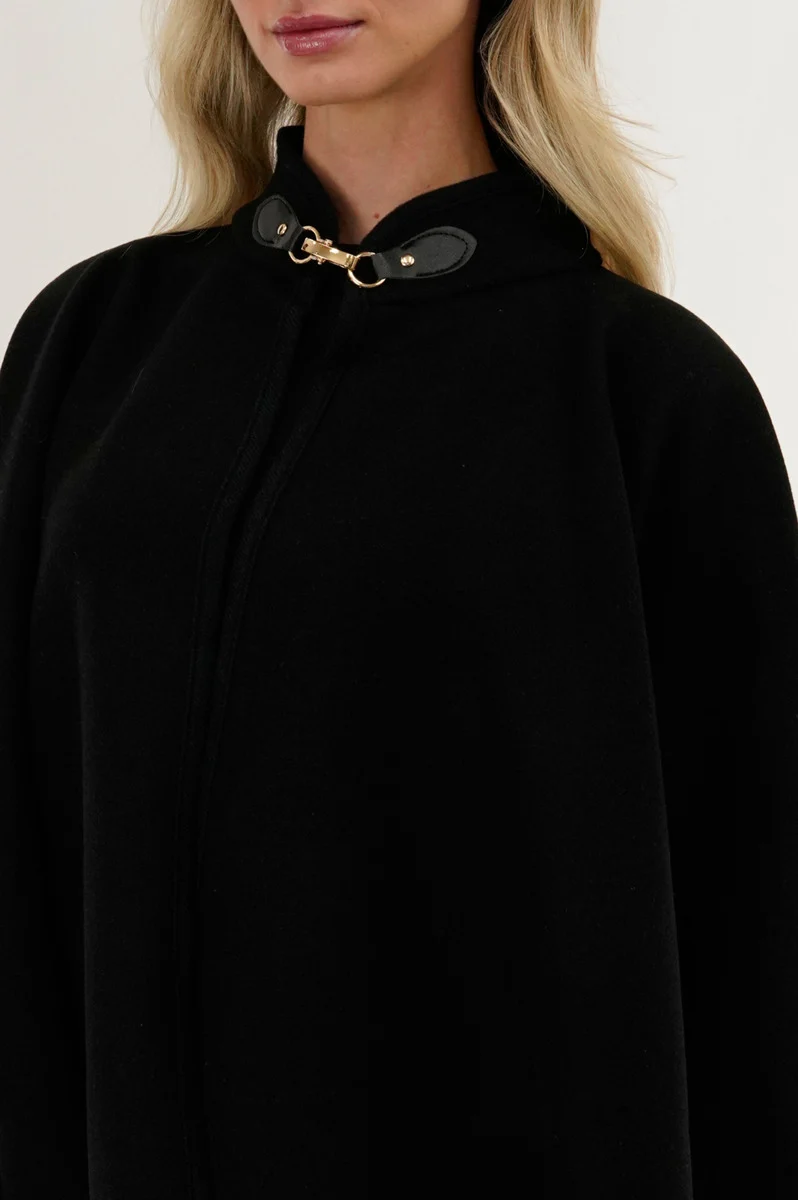 Basic Poncho - Black - Image 4