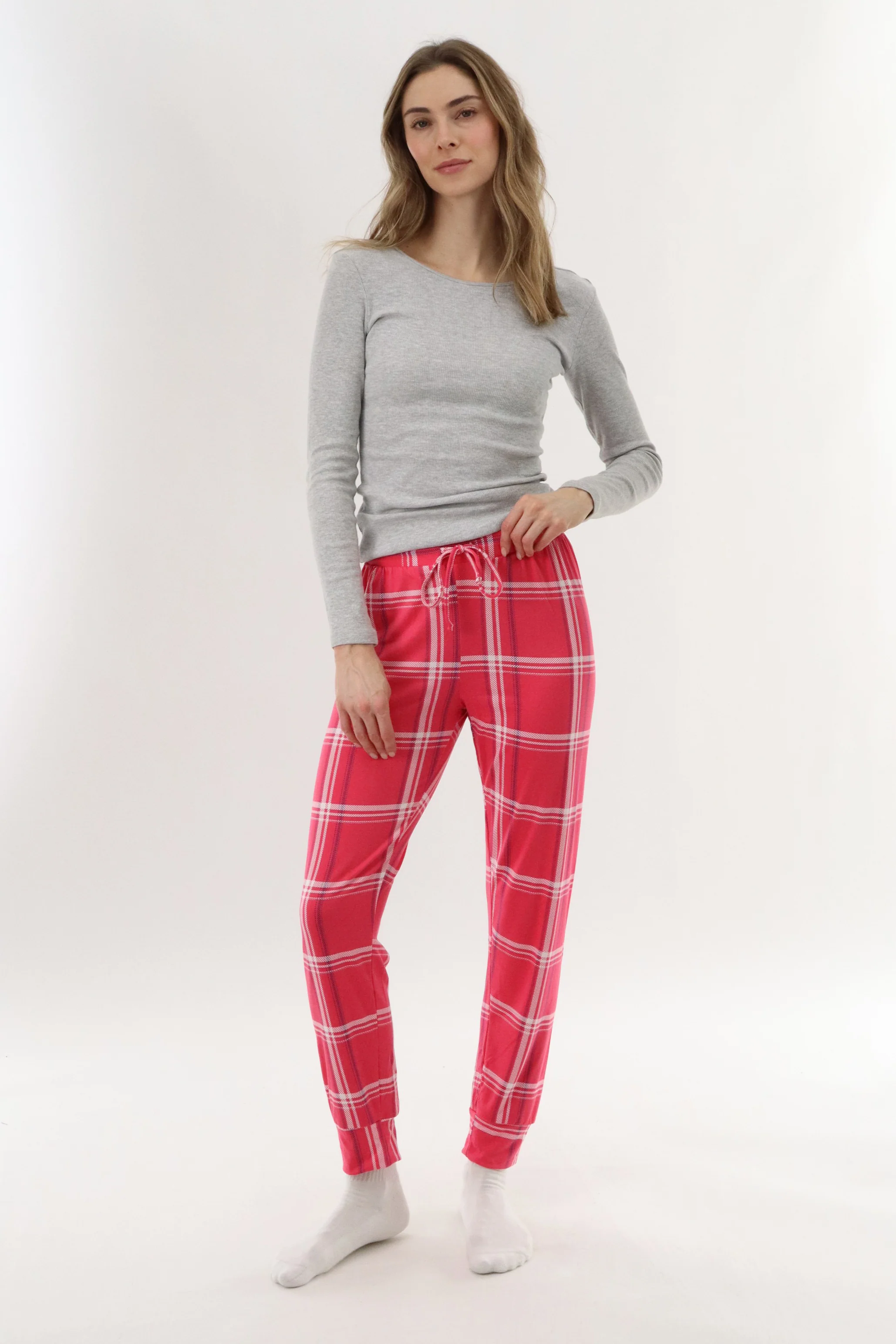 Jogger Pajama Pants - Pink - Image 5