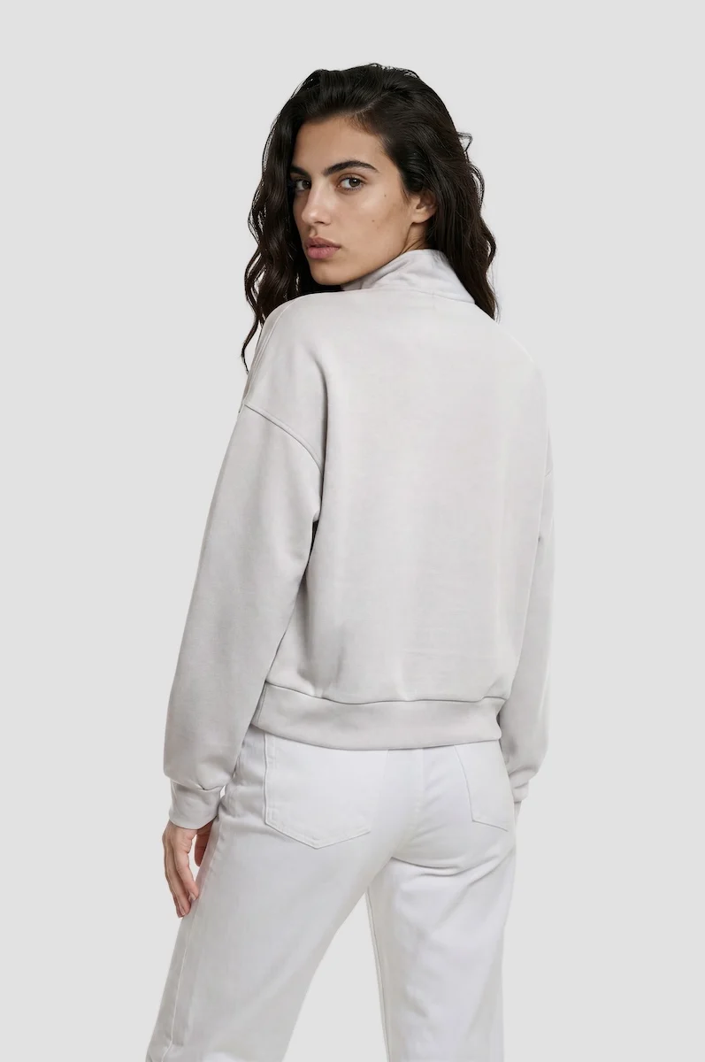 Classic Half Zip Pullover - Grey - Image 2