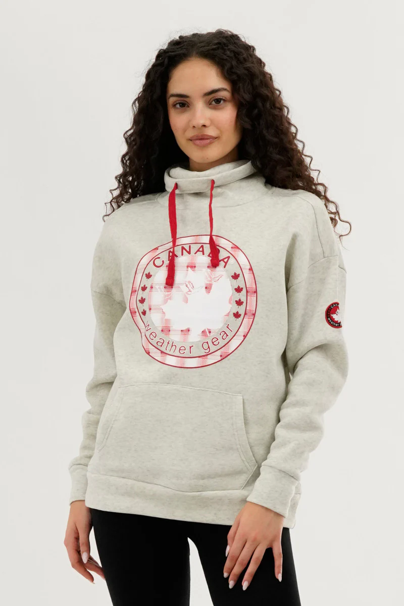 Cowl Neck Sweatshirt - Cream
