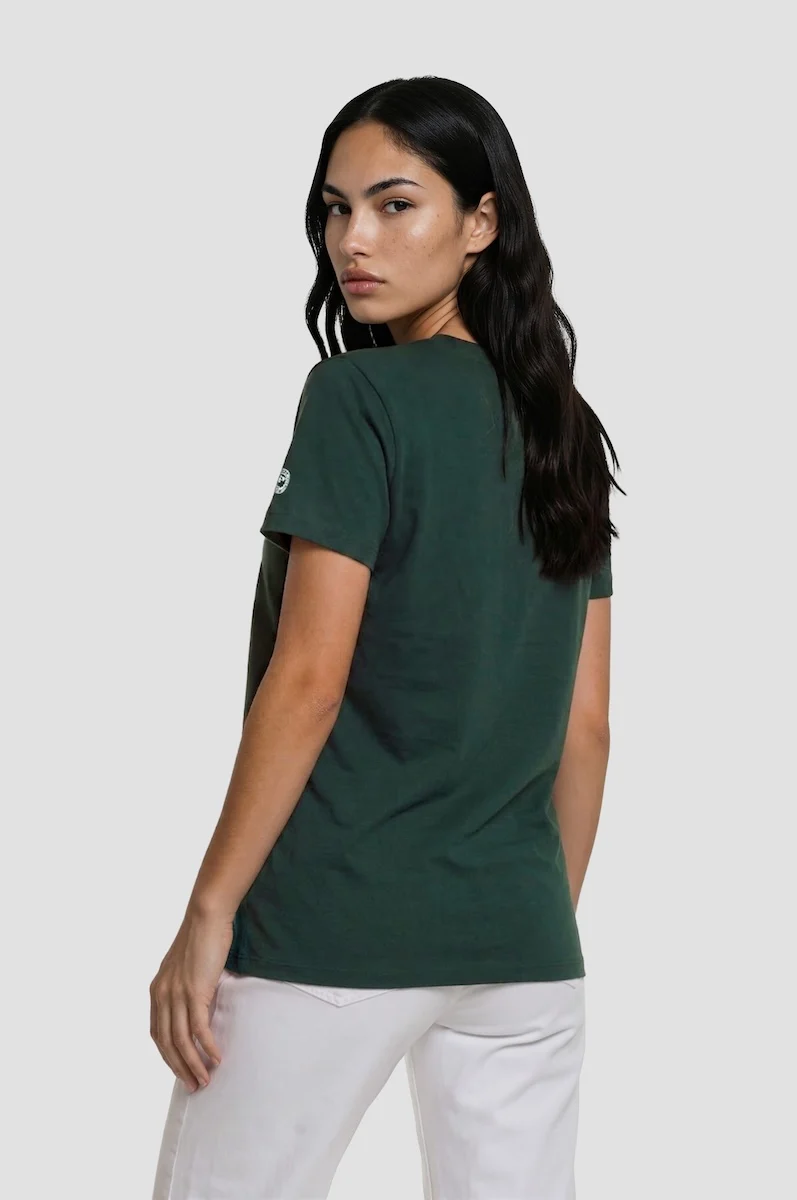Short Sleeve Logo Tee - Green - Image 2
