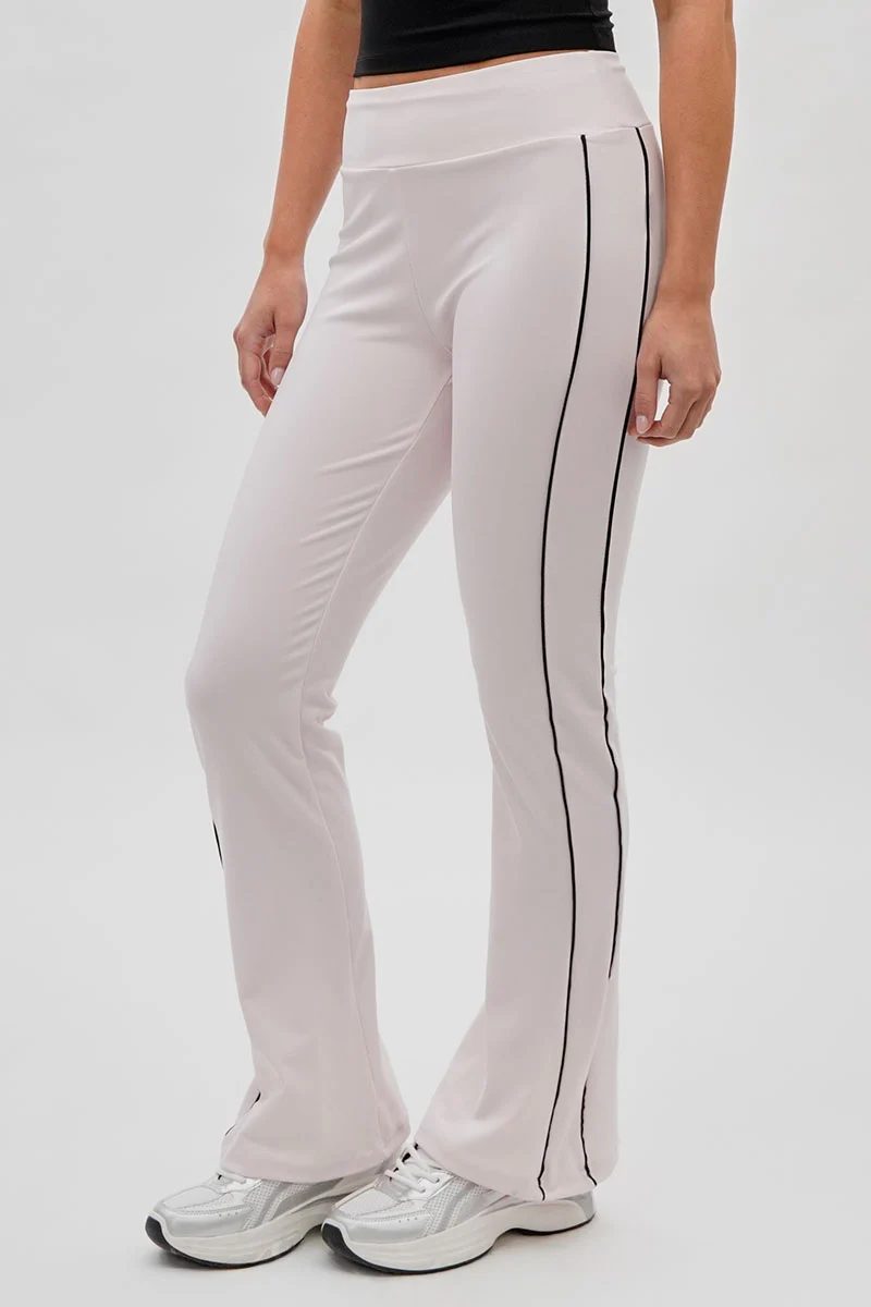 Side Piping Detail Active Pants - Blush - Image 2