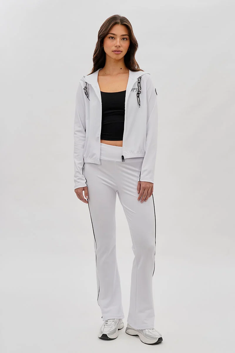 Cropped Active Hoodie - White - Image 5