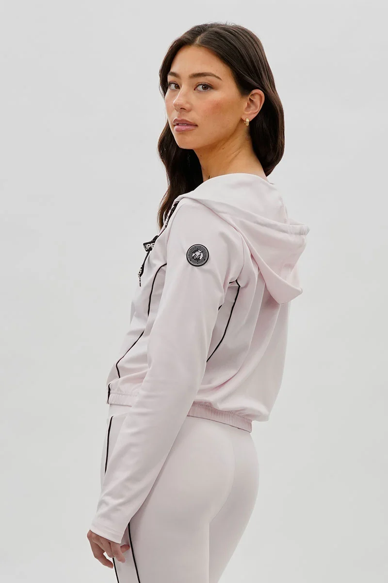 Cropped Active Hoodie - Blush - Image 3