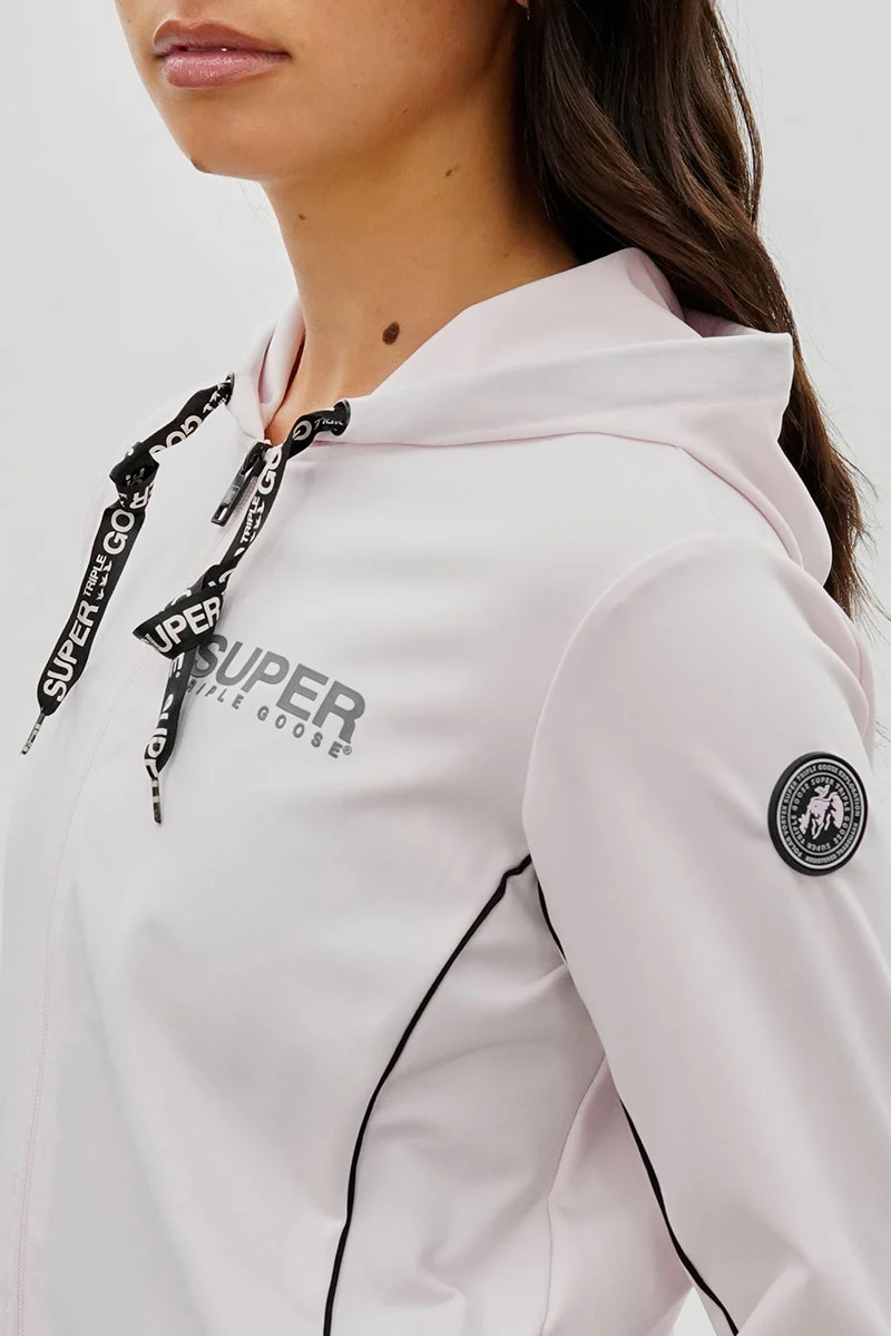 Cropped Active Hoodie - Blush - Image 4