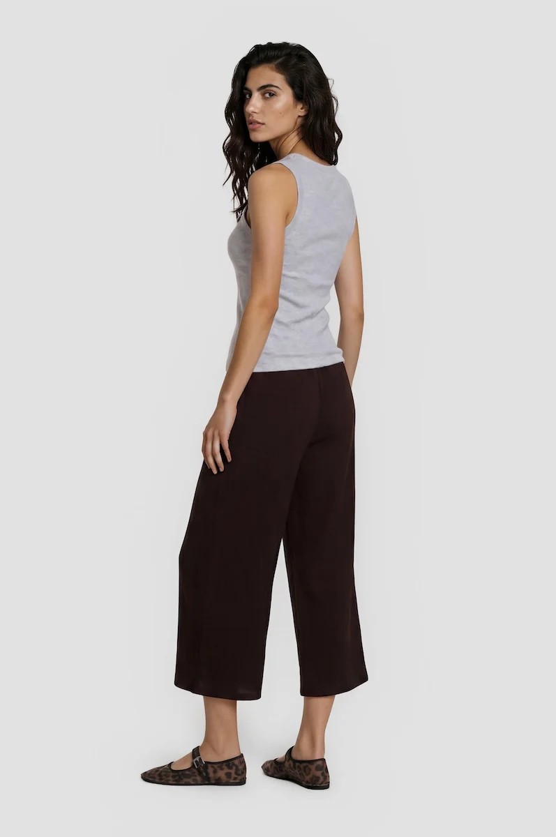 Classic Drawstring Pants - Brown - Image 2