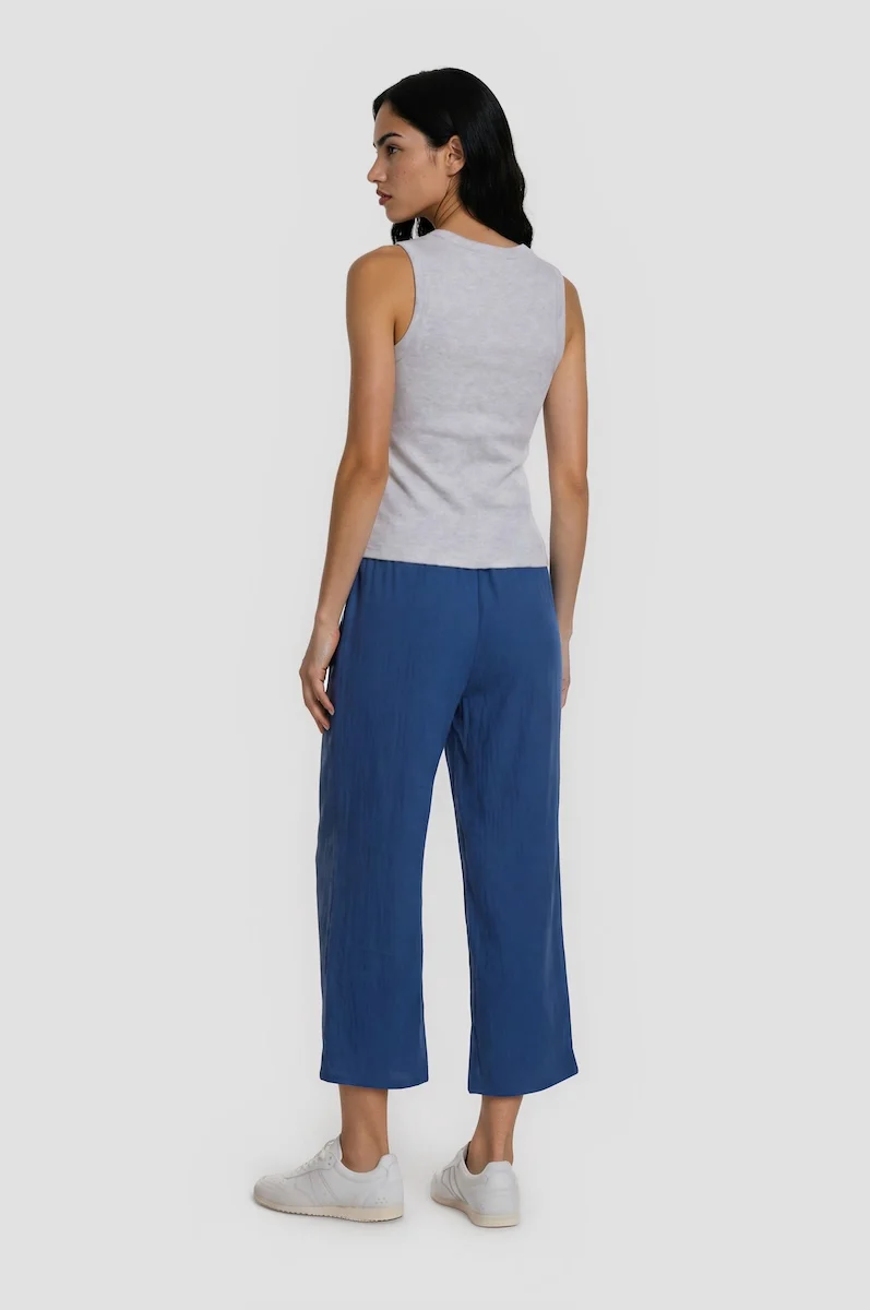 Classic Drawstring Pants - Blue - Image 2