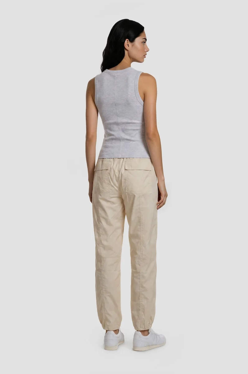 Double Pocket Cargo Pants - Cream - Image 2