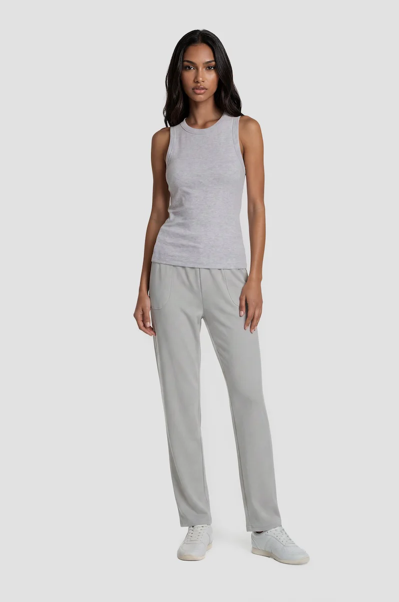Classic Straight Leg Sweatpants - Grey